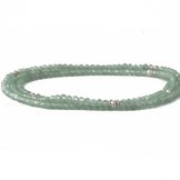 Feine Aventurinkette mit Silber