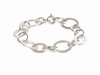 ovales Gliederarmband aus Silber